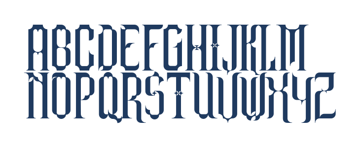 Barjola Condensed  Uppercase