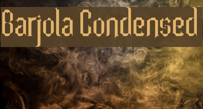 Barjola Condensed  Example 2