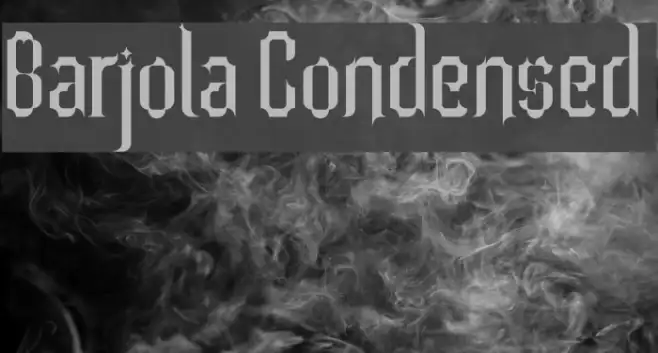 Barjola Condensed  Example 2