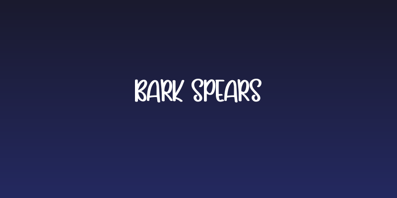 Bark Spears Social Header