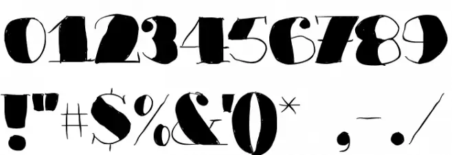 Barkants Black Font OTHER CHARS