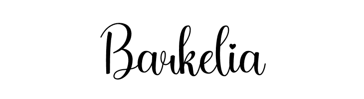 Barkelia  免费字体下载