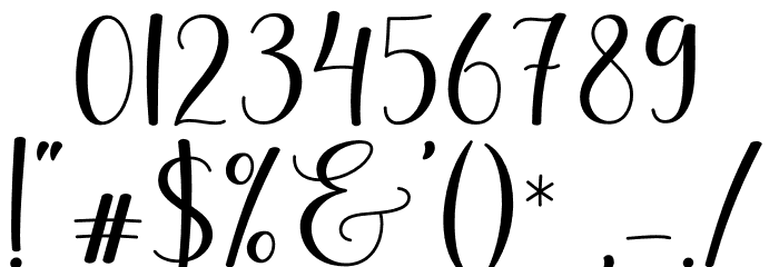 Barkelia Font OTHER CHARS