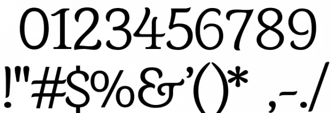 Barkentina Font OTHER CHARS