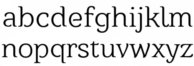 Barkentina Caratteri MINUSCOLO