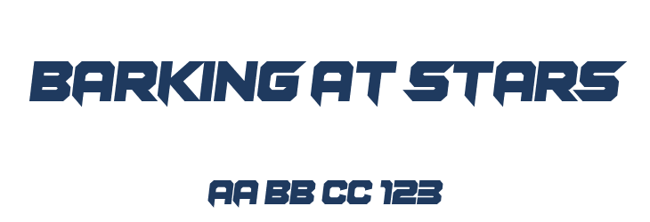 Barking at Stars Font Preview