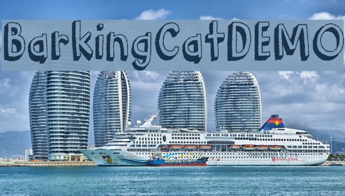 BarkingCatDEMO Font examples