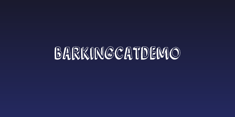 BarkingCatDEMO Social Header