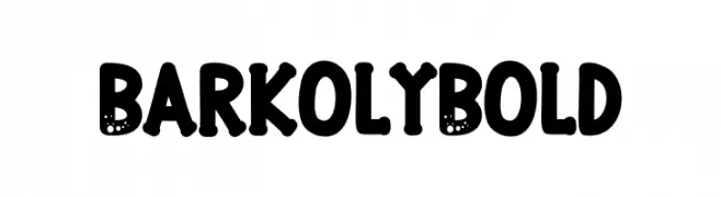 Barkoly Bold  フリーフォントのダウンロード