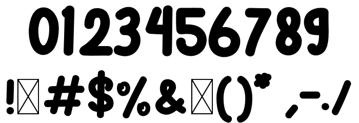 Barkoly Bold Font OTHER CHARS
