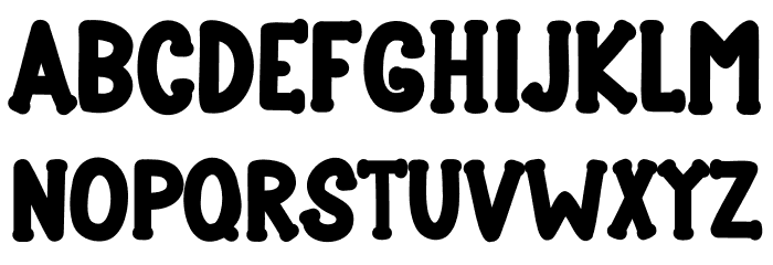Barkoly Bold Font LOWERCASE