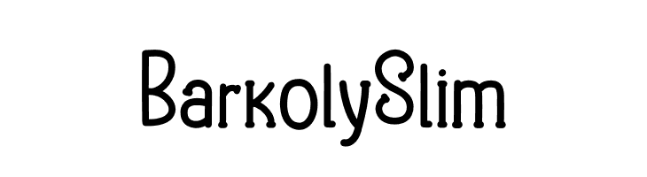 Barkoly Slim  免费字体下载