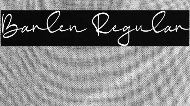 Barlen Regular Font examples