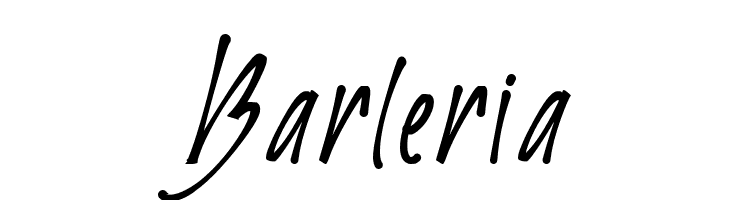 Barleria  Frei Schriftart Herunterladen