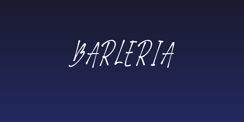 Barleria Social Header