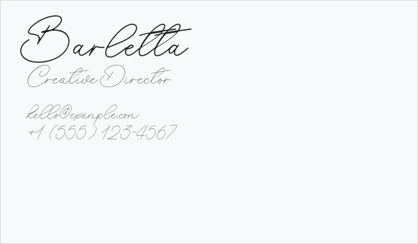 Barletta Business Card