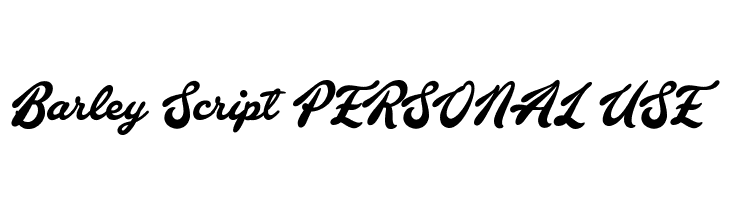 Barley Script PERSONAL USE Font