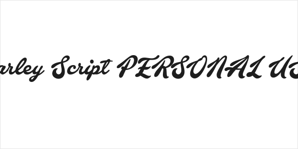 Barley Script PERSONAL USE Logo