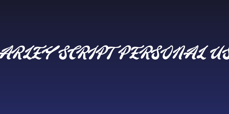 Barley Script PERSONAL USE Social Header