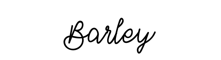 Barley  フリーフォントのダウンロード