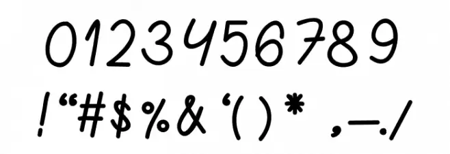 Barley Font OTHER CHARS