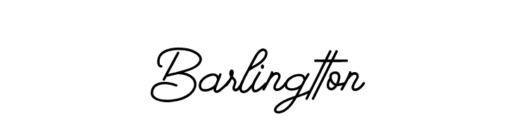 Barlingtton  フリーフォントのダウンロード