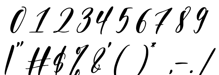 Barlista Font OTHER CHARS