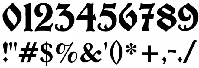 BarloesiusSchrift Font OTHER CHARS