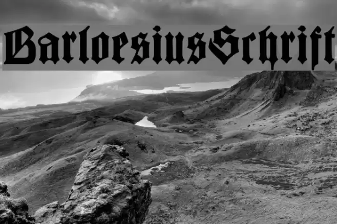 BarloesiusSchrift Font examples