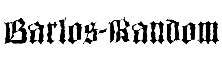 Barlos-Random  Frei Schriftart Herunterladen