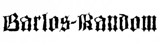 Barlos-Random  baixar fontes gratis