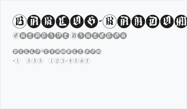 Barlos-RandomRings Business Card