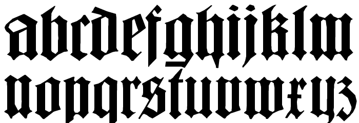BarlosiusEdged Font LOWERCASE