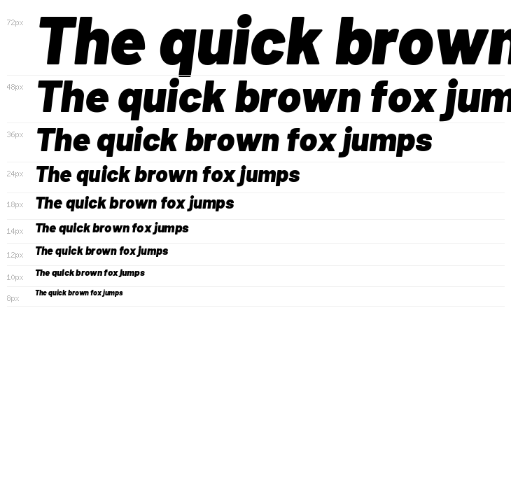 Barlow Black Italic Waterfall