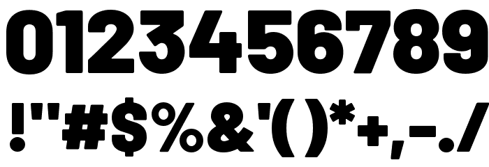 Barlow Black Font OTHER CHARS