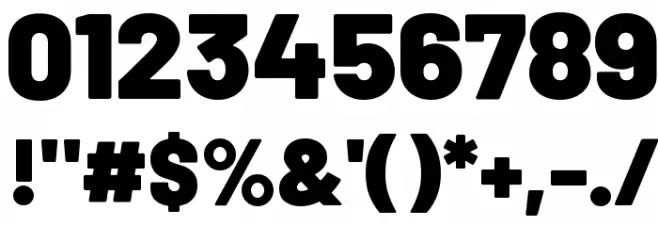 Barlow Black Font OTHER CHARS