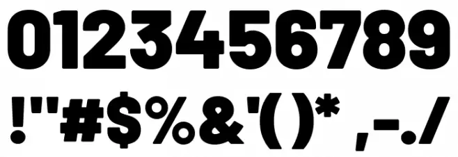 Barlow Black Font OTHER CHARS