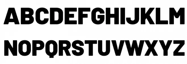 Barlow Black Schriftart Groß