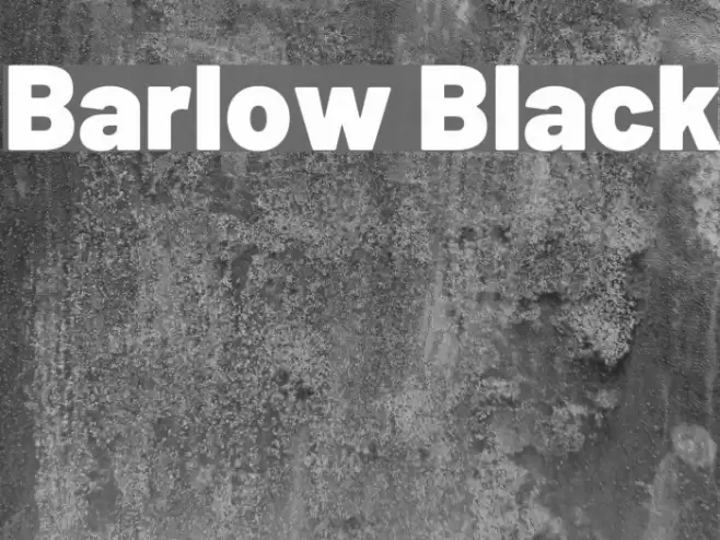 Barlow Black Font examples