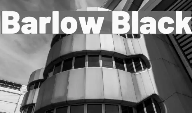 Barlow Black Font examples