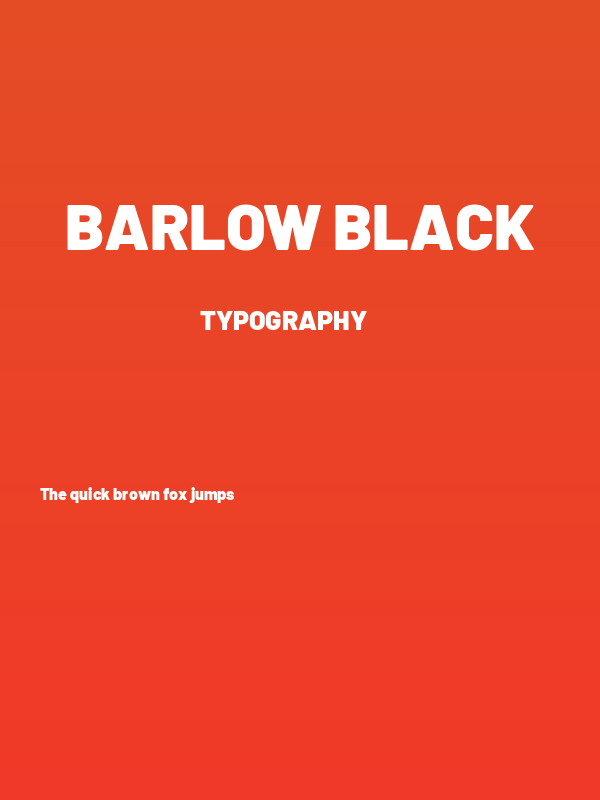 Barlow Black Poster