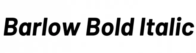 Barlow Bold Italic  Скачать бесплатные шрифты