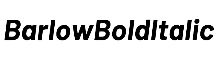Barlow Bold Italic  baixar fontes gratis