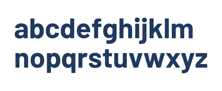 Barlow Bold Lowercase