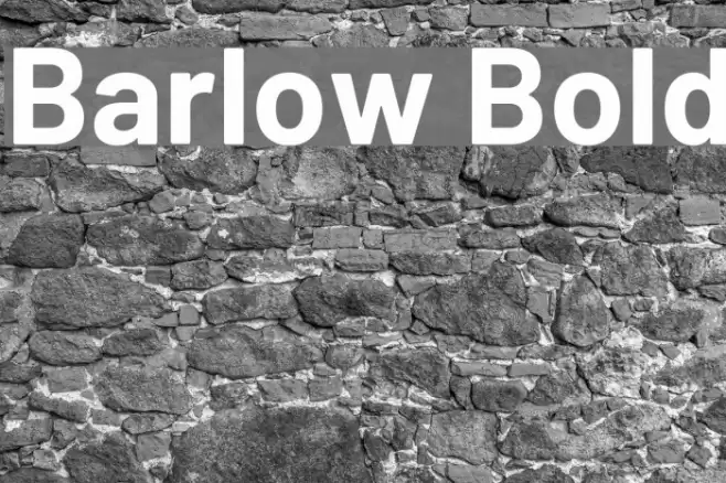 Barlow Bold Font examples