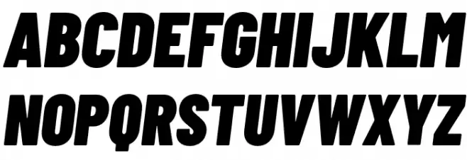 Barlow Condensed Black Italic Fonte MAIÚSCULAS