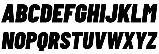 Barlow Condensed Black Italic Fuentes MAYÚSCULAS