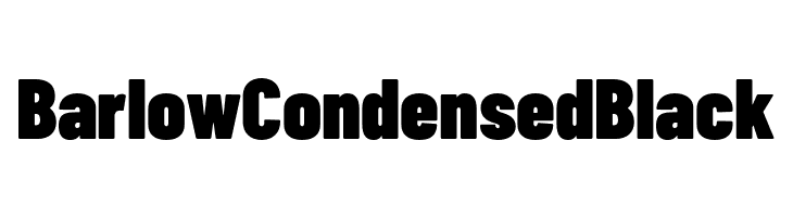 Barlow Condensed Black  les polices de caractères gratuit tlcharger