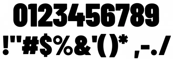 Barlow Condensed Black Font OTHER CHARS