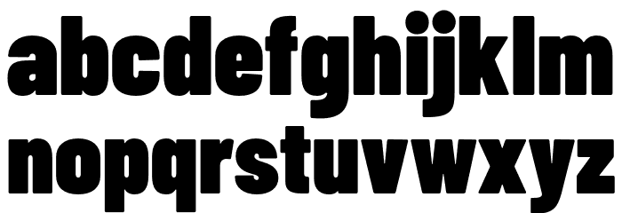 Barlow Condensed Black Font LOWERCASE